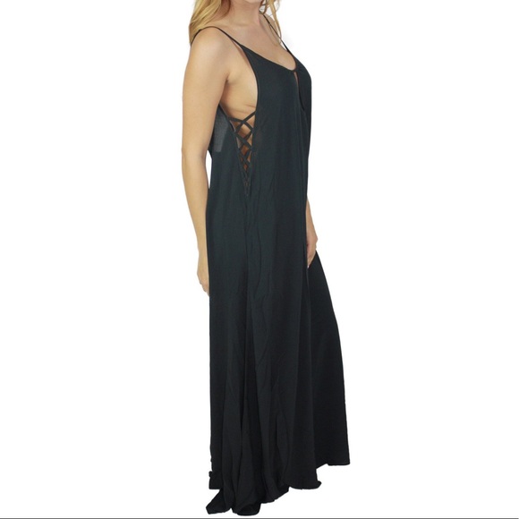 Blue Life Planet Blue Heats On Maxi Dress Black - Picture 4 of 5